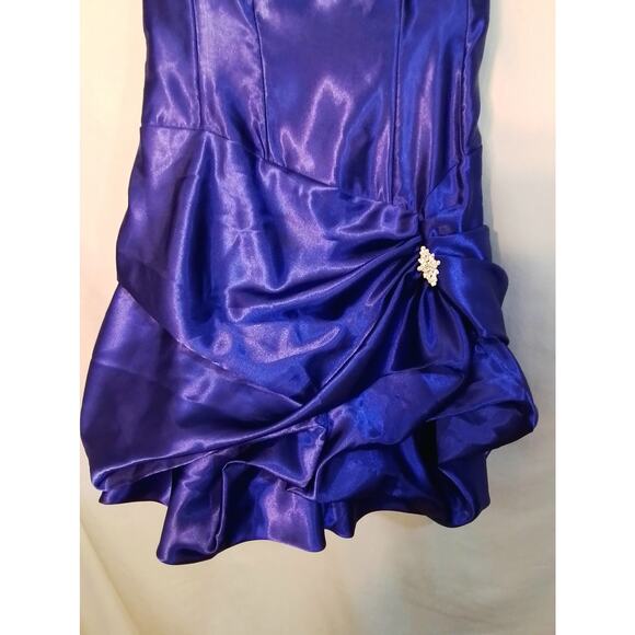 Jessica McClintock Blue prom / party / cocktail dress - Picture 4 of 6